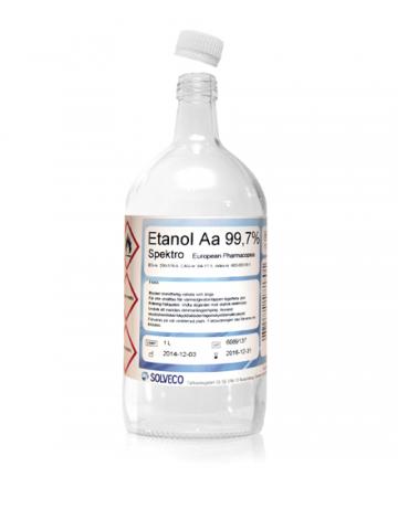 Etanol Aa 99,9% Spektro är en spektrografisk ren etanol med mycket hög renhetsgrad. Produkten uppfyller kvalitetsfordringarna för Europeiska Pharmacoupén.